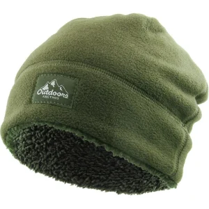 OUTDOOR BEANIE SHERPA FLEECE LINED - Grøn Hue